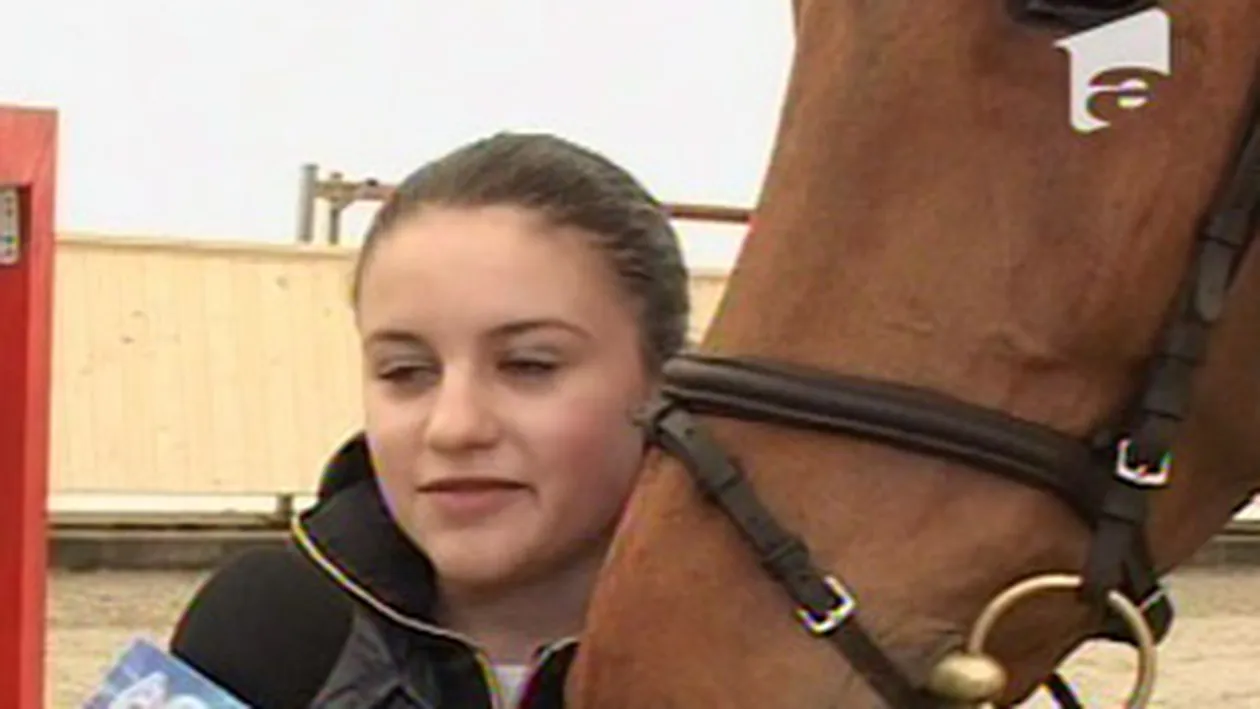 Ioana Ganea, fiica fostului fotbalist Ionel Ganea, practica echitatia! Este campioana nationala de juniori!