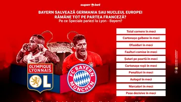 O semifinală de Ligă specială se tratează cu Pariuri Speciale! Ce te inspiră să SuperPariezi la Lyon – Bayern