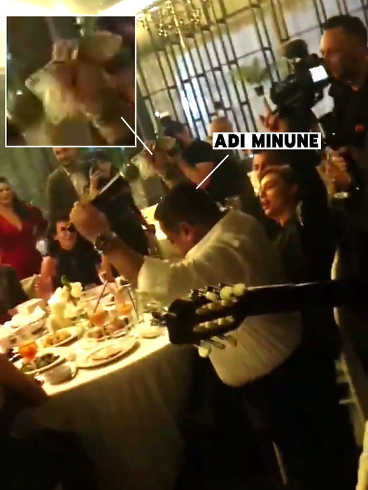 Adi Minune a fost recompensat pe măsură după show-ul pe care l-a făcut la restaurant