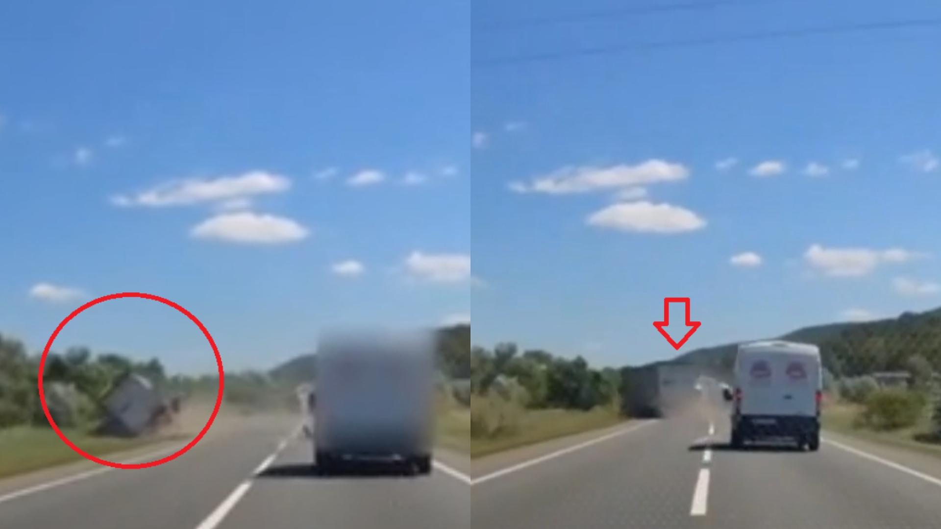 Pericol pe șoselele din România! Ce a putut să pățească un șofer pe DN1, între Cluj și Oradea