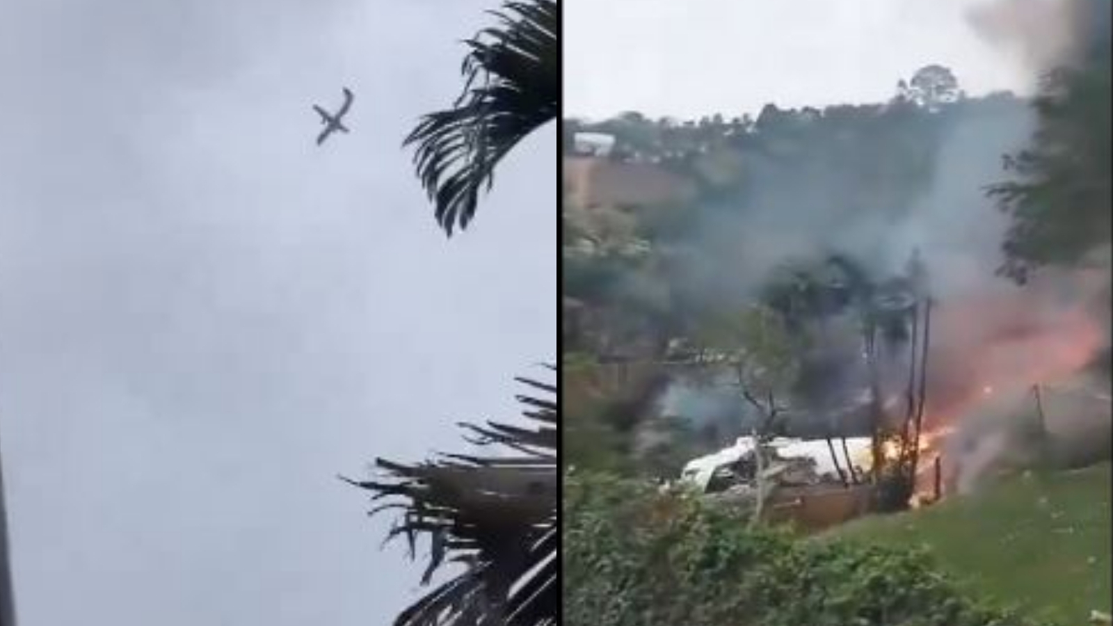 BREAKING! Un avion cu 62 de pasageri la bord s-a prăbușit într-o zonă rezidențială din Brazilia