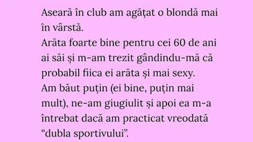 Bancul de weekend | Dubla sportivului