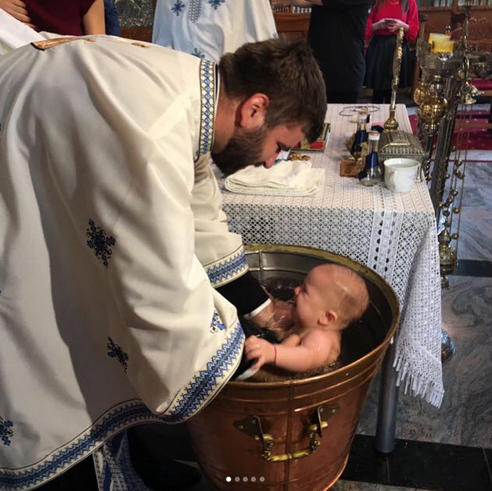 Tiago a plâns doar când a intrat în apă