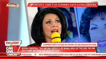 Elena Carstea a izbucnit in lacrimi la TV! Cantareata si-a revazut mama dupa trei ani de zile