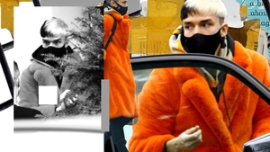 Câștigătorul de la "Românii au talent" a apărut pe stradă cu o blană portocalie și o coafură à la Cruella de Vil