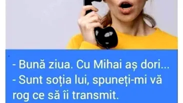 BANCUL ZILEI | Nevasta lui Mihai