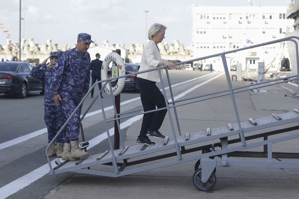 Ursula von der Leyen a ajuns în România/ Sursa foto: Inquam Photos / George Calin