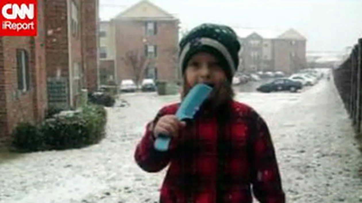 VIDEO Are 5 ani si prezinta meteo la un pieptene!