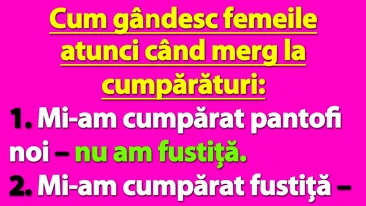 BANCUL ZILEI | Cum gândesc femeile atunci când merg la cumpărături