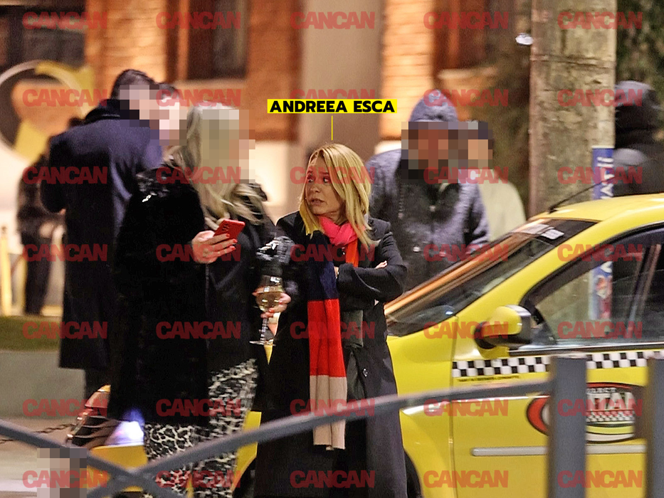 Andreea Esca a ieșit la stradă, în așteptarea mașinii