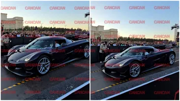 Bolidul care a atras privirile la București! Imagini cu mașina de 5 milioane de $ care a defilat în Piața Constituției