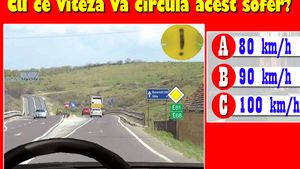Test auto | Cu ce viteză va circula șoferul din imagine: 80 km/h, 90 km/h sau 100 km/h?