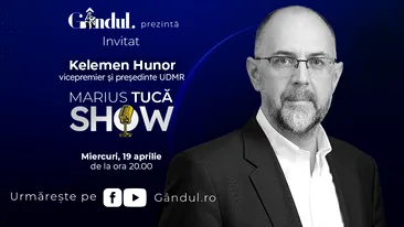 Marius Tucă Show începe miercuri, 19 aprilie, de la ora 20.00, live pe gândul.ro.