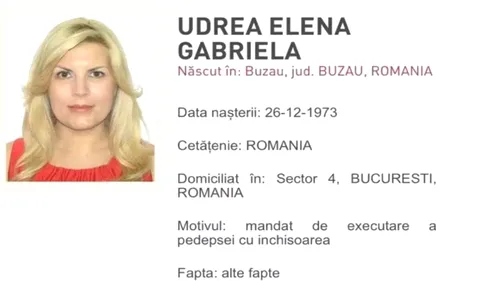 Elena Udrea a fost dată în urmărire generală! Fostul ministru nu se află în România