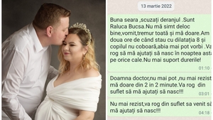 Caz tras la indigo după moartea Alexandrei, tânăra mămică din Botoșani. Raluca Bucșă s-a rugat ore în șir de medicul ei să o ajute să nască: ”Abia mai pot vorbi”