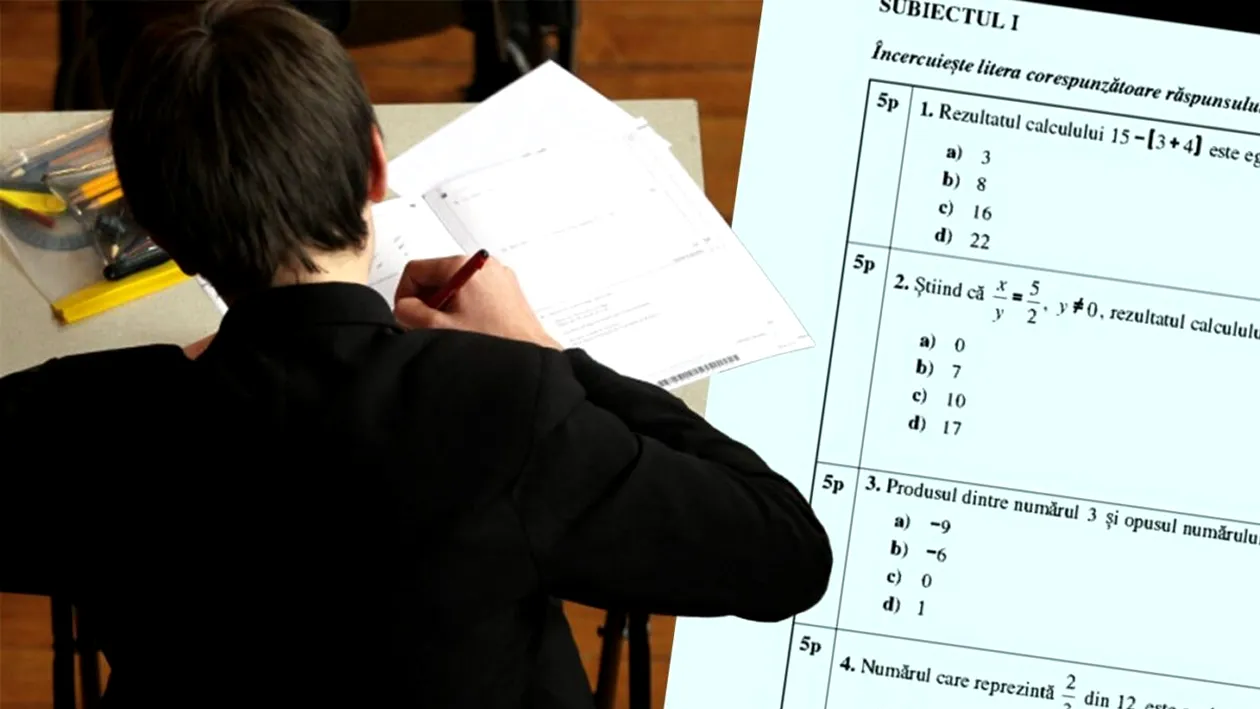Subiecte matematică Evaluarea Națională 2025 | Exercițiul care a dat bătăi de cap elevilor