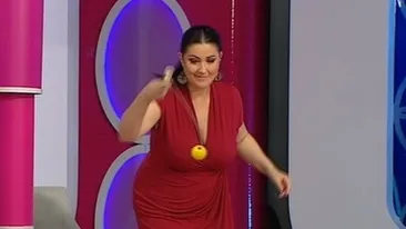Gabriela Cristea a alunecat pe baloane şi a CĂZUT! Accidentul s-a petrecut în platou