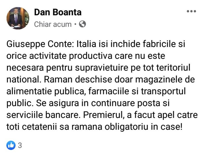 Decizii istorice din cauza coronavirusului! Giuseppe Conte a anunţat noi restricţii severe, după ce ieri au murit 793 de oameni în Italia