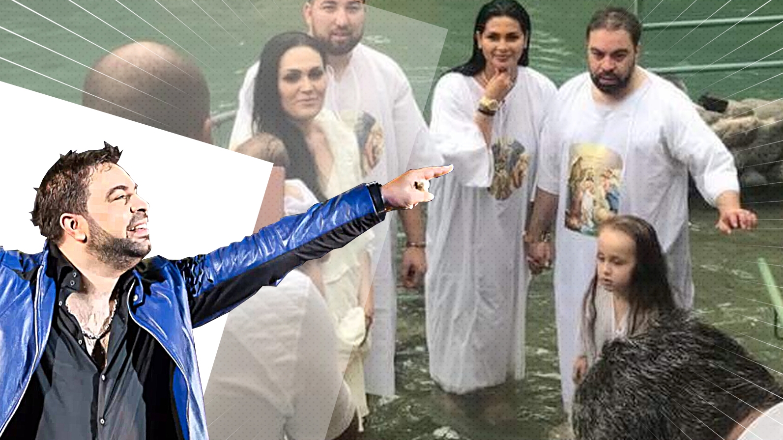 Florin Salam s-a botezat în Iordan!