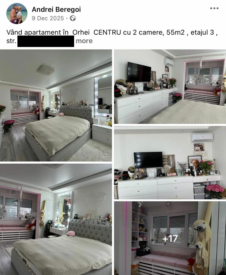 Tatăl Iuliane Beregoi vinde apartamentul din Orhei