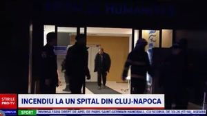 Incendiu într-un spital privat din Cluj-Napoca. Autospecialele au intervenit imediat