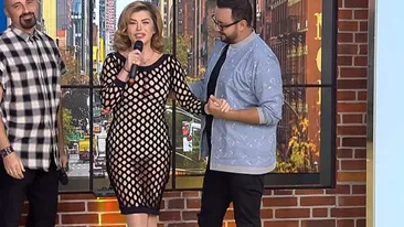 Loredana Groza, cu zonele intime la vedere în direct la Pro TV, în emisiunea lui Cătălin Măruță