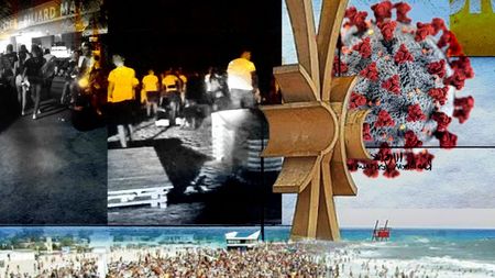 Haos în Costinești: distanțare socială zero, petreceri cu zeci de persoane pe plajă, gunoaie și...