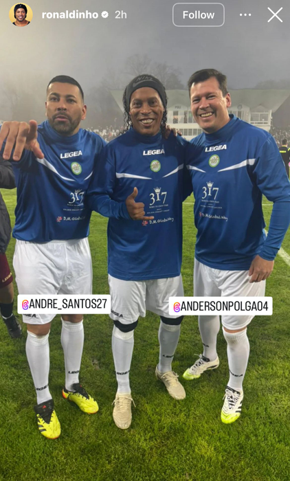 Ronaldihno a jucat un meci demonstrativ la Iași/ sursă foto: Instagram