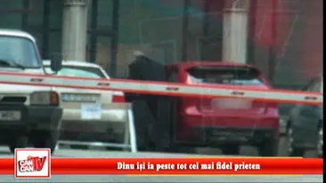 Mister nu se desparte de Printi! Dinu isi ia peste tot cel mai fidel prieten