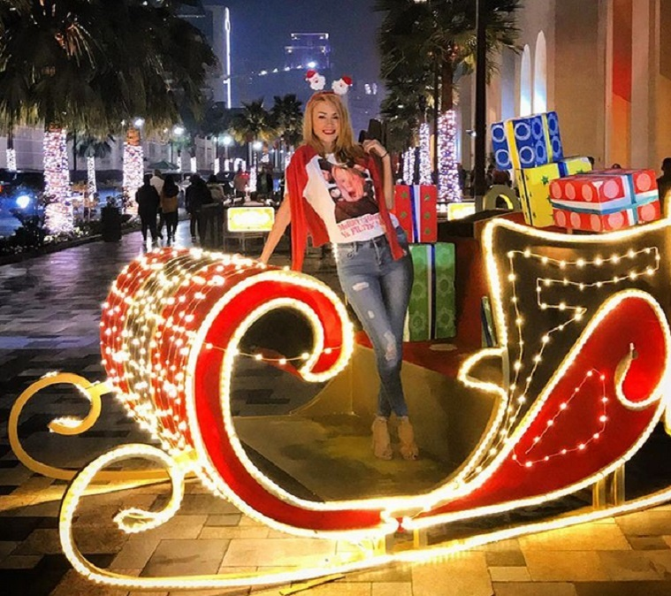 Denisa Tănase şi noul iubit, Mircea Branzei, sunt în vacanţă în Dubai. Sursa foto: Instagram