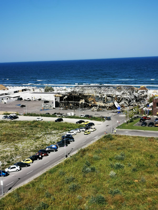 Așa arată fostul Bamboo Mamaia după ce a fost mistuit de flăcări