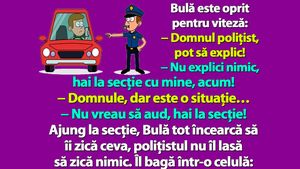 BANC | Bulă este oprit pentru viteză: "Domnul polițist, pot să explic!"