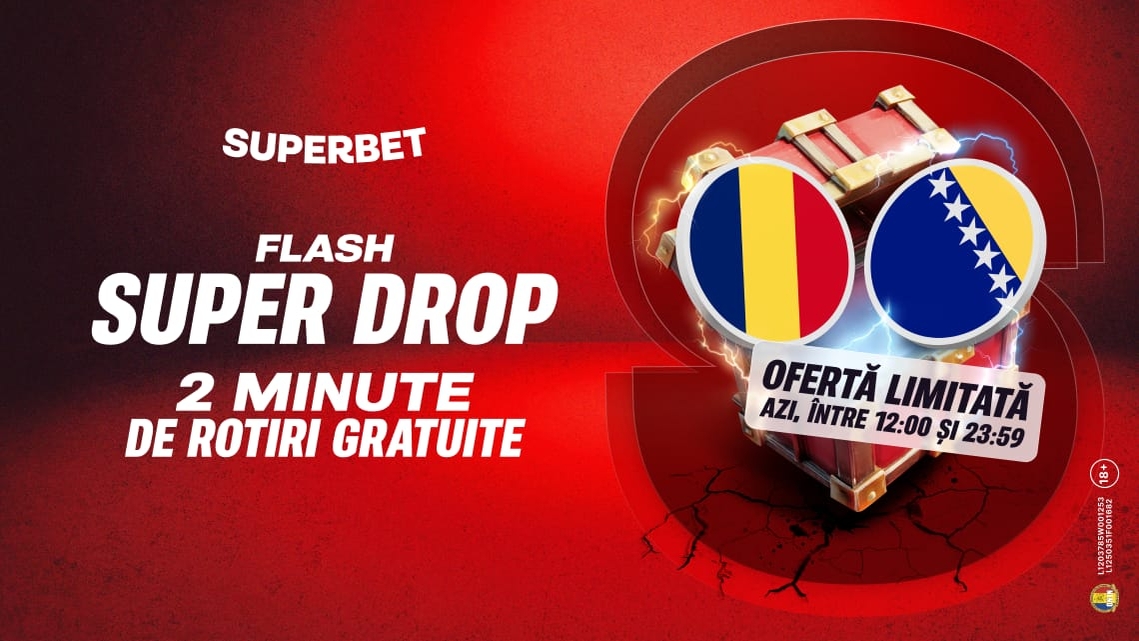 (P) Un nou Super Drop la Superbet, pentru o săptămână de top