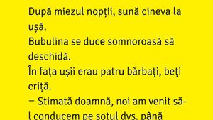 BANC | Cum a ajuns Bulă acasă, după o noapte de băut