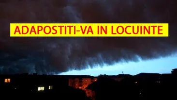 ISU București: ”NU ieșiți din case!” Accuweather anunță o tornadă in Capitală