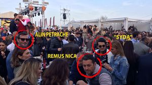 ”Syda”, proaspat vopsit, bea un rose cu fostul sef COSR, fiul temutului ”Şefu”, cel mai operat boss din România