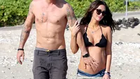 Şi-a făcut curaj şi l-a prezentat tuturor după 3 luni! Primele imagini cu bebeluşul lui Megan Fox şi al lui Brian Austin Green