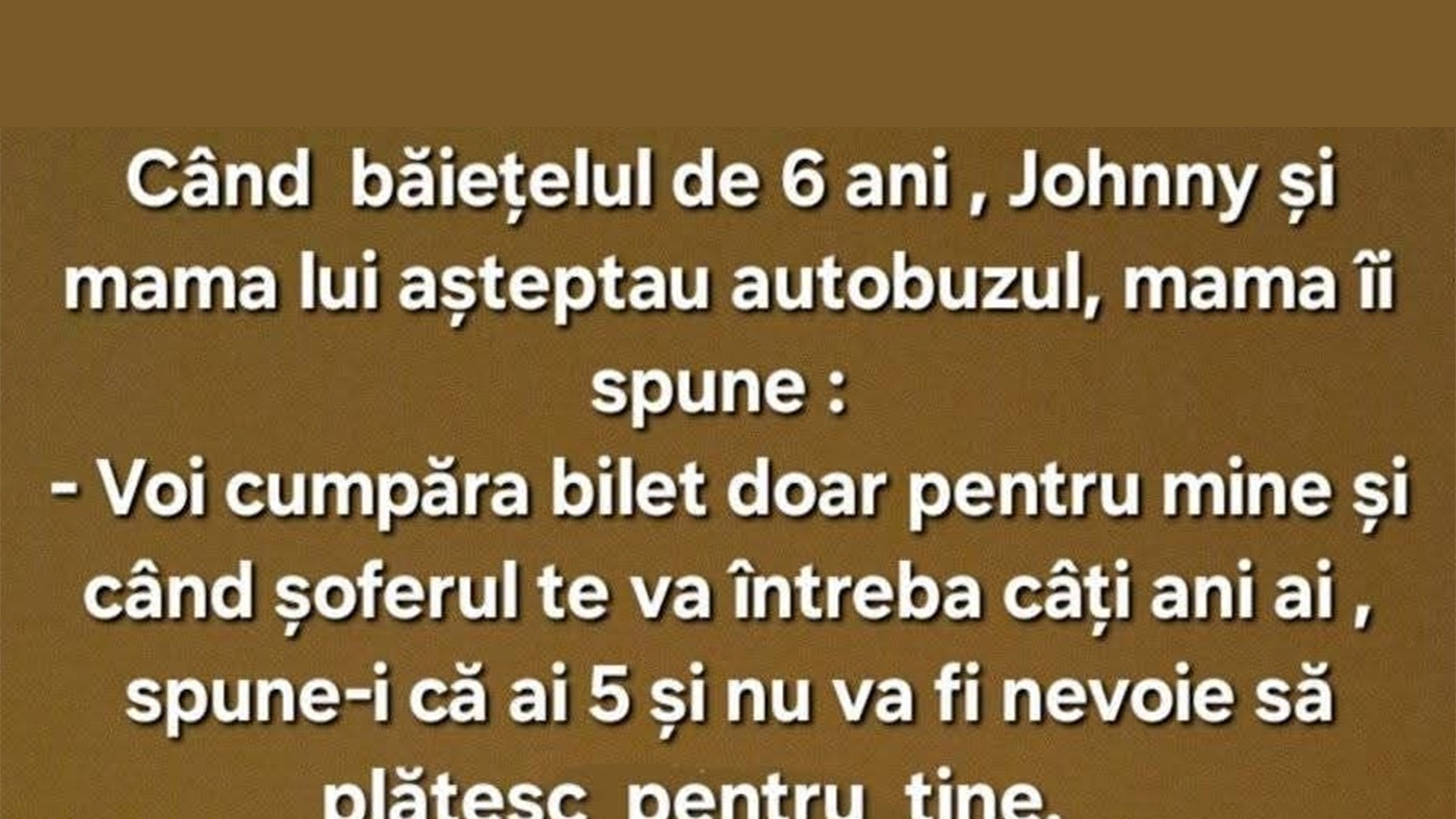 Bancul de weekend | "Voi cumpăra bilet doar pentru mine"