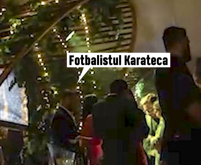 După ce a plecat Bianca Drăgușanu, fotbalistul-karateka s-a distrat cu o brunetă