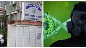 Focar de infecție cu noul coronavirus în rândul polițiștilor din Olt! Câți agenți au fost depistați pozitiv cu boala rară din China