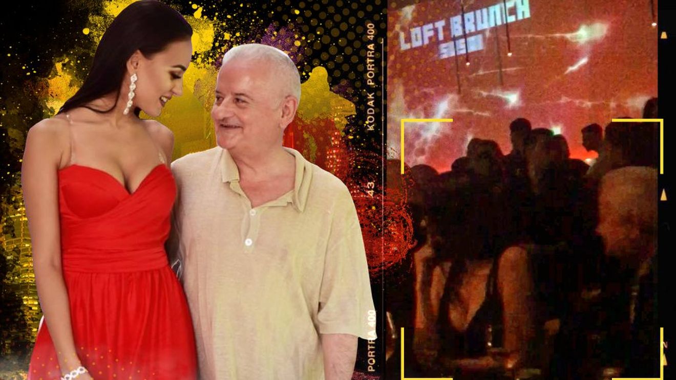 ”Regele vieții de noapte” din România a luat-o înapoi pe manechină (minus 40 de ani)!