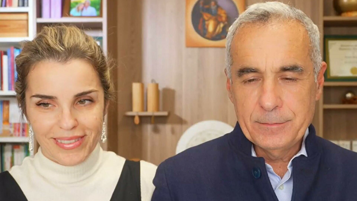 Călin Georgescu și soția sa, Cristela / FOTO: Captură video