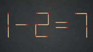 Test IQ exclusiv pentru genii | 1-2=7 este greșit. Pentru a corecta egalitatea, mutați un singur chibrit