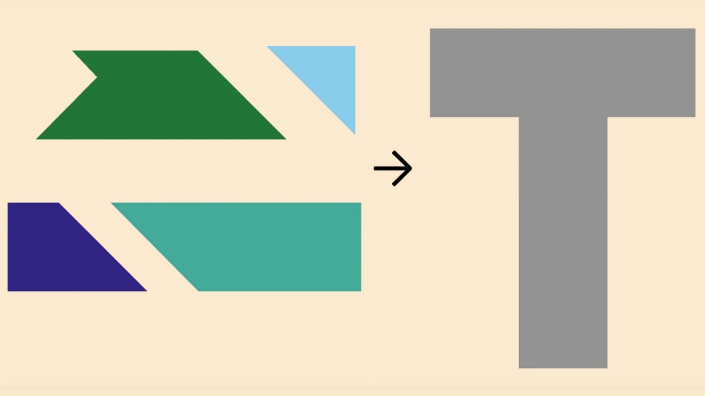 Test IQ | Numai geniile adevărate știu să rezolve puzzle-ul: cum se umple 'T'?