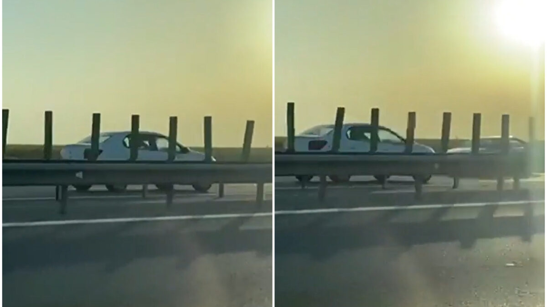 Inconștiență la volan! Un șofer a rulat 20 de kilometri pe A2, pe contrasens. Ce s-a întâmplat la scurt timp