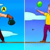 Test de inteligență | Aflați care dintre acești 2 bărbați va cădea primul de pe sfoară
