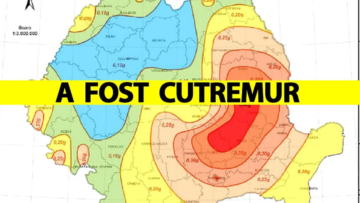 Romania s-a zguduit azi-noapte, la ora 01:25. Câte grade Richter a avut cutremurul