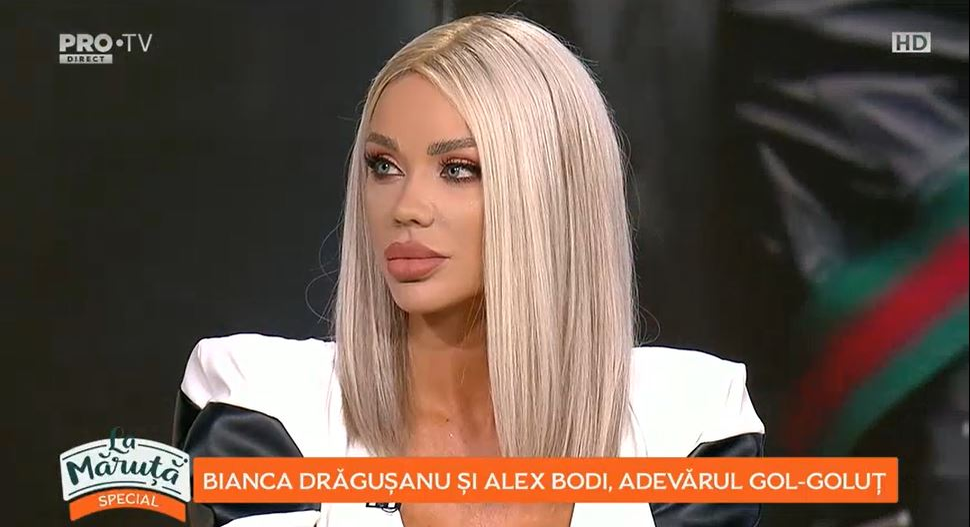Bianca Drăgușanu a răbufnit la adresa lui Cătălin Măruță când a întrebat-o despre bătaia primită de la Alex Bodi: “Mă superi foarte mult”