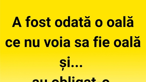 BANCUL ZILEI | A fost odată oală..
