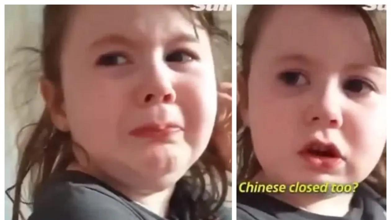 VIDEO. Imagini savuroase! În plină pandemie, o fetiță plânge pentru că s-au închis toate restaurantele ei preferate